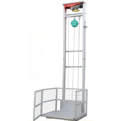 Electric Hydraulic Cargo Elevator 4m Small Lifting Platform For Warehouse