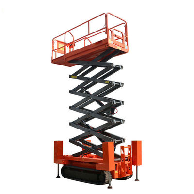 8m 10m Crawler Self Propelled Scissor Lifts Aerial Work Scissor Type Hydraulic Lift