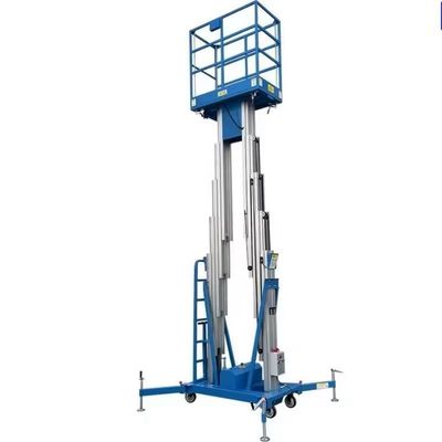 Double Mast Aluminum Lifts 14m Hydraulic Aluminum Alloy Lift Platform