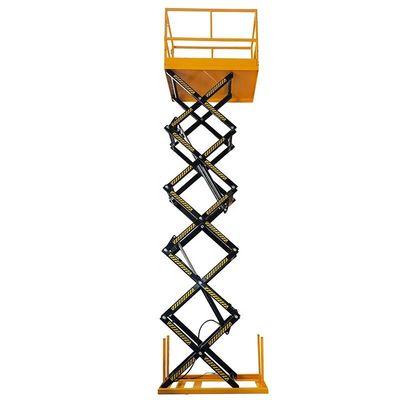 1T - 4T Fixed Electric Hydraulic Scissor Cargo Lift Table 1m - 4m Scissor Lift
