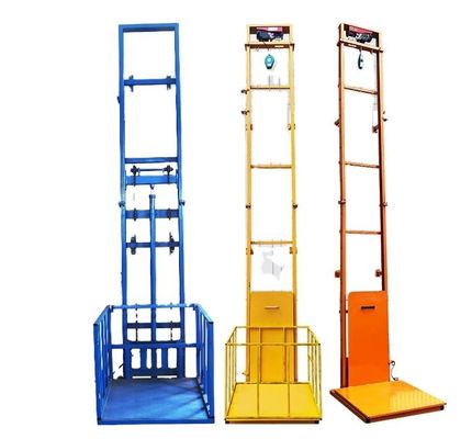 Electric Small Cargo Lift Warehouse 9 m 1 Ton Hydraulic Goods Elevator