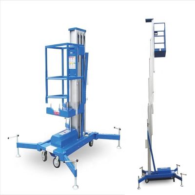 Single Mast Vertical Telescopic Aluminium Alloy Lift Platform 9m 150kg
