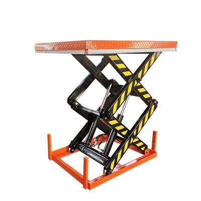 Electric Scissor Lift Platform 1 Ton Load Capacity Fixed Scissor Lift Tables