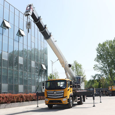 Straight Arm Truck Mounted Crane 10m Boom Hydraulic Lifting Cranes