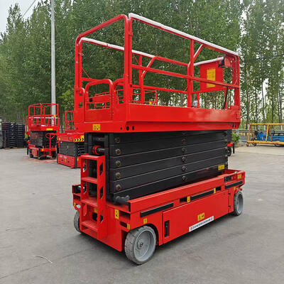 Red Blue Color Self Propelled Scissor Lift 12m 320kg