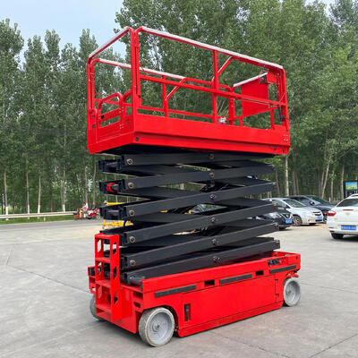 Scissor Lift Platform 6m 8m 450kg Hydraulic Electric Lift For Warehouses