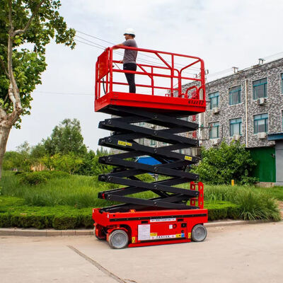 6m Self Propelled Electric Scissor Lift Mobile Aerial Work Hydraulic Lift Platform