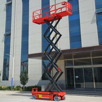 Self Propelled Electric Scissor Lift 10m 450kg Capacity For 2 Person Operation