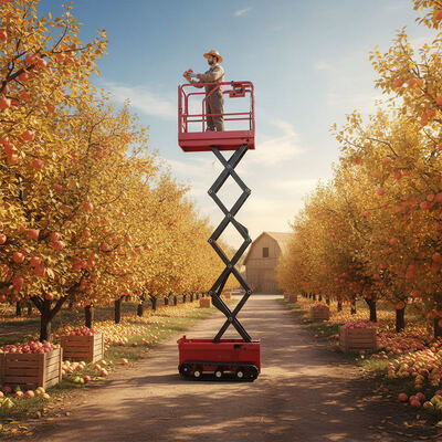 Self Propelled Electric Scissor Lift 8m 10m 12m Battery Powered Aerial Work Platform