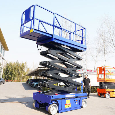 450kg 10m Self Propelled Electric Scissor Lift Hydraulic Aerial Work Platform