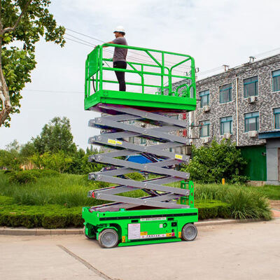 Electric Scissor Lift Hydraulic Aerial Lift Platform Cherry Picker Lifter
