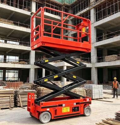 12m Working Height 320kg Electric Hydraulic Scissor Lift Platform For Industrial