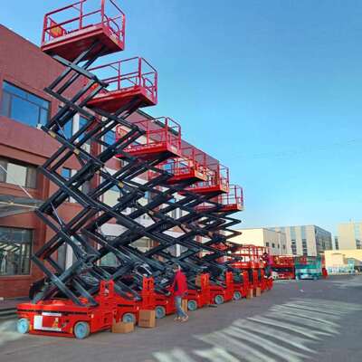 Full Automatic 8m 10m 450kg Self Propelled Scissor Lift Platform For Aerial Work