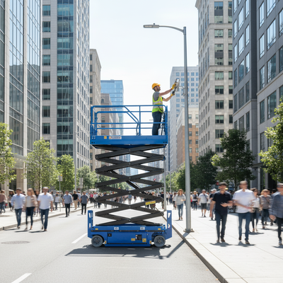 Hydraulic Scissor Lift 6m 8m 10m 450kg Mobile Aerial Work Platform