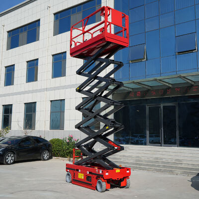 Self Propelled Mobile Scissor Lift 6m - 16m Working Platform 450kg Capacity