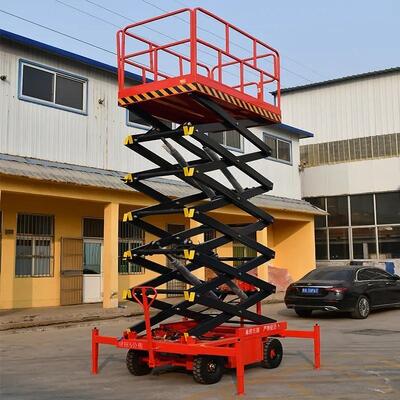 Durable Mobile Scissor Lift Work Platform 10m 12m For Outdoor Operations
