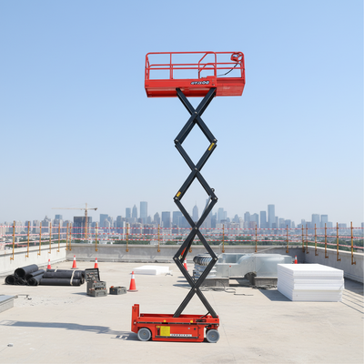 Electric Hydraulic Scissor Lifter Aerial Work Platform With CE Certified