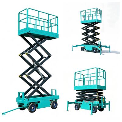 Cost Effective Manual Hydraulic Scissor Lifter 10m Aerial Work Lifting Platform