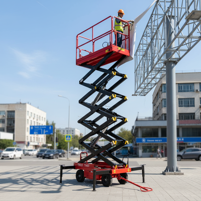 Electric Hydraulic Mobile Scissor Lift Table Hand Push Lifting Platform