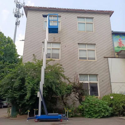 150kg Single Mast Aluminium Alloy Lifting Platform Maintenance Installation Lift