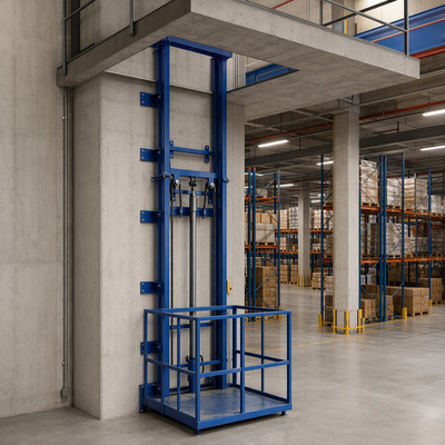 1 Ton 8m Freight Elevator Hydraulic Warehouse Cargo Lift Platform