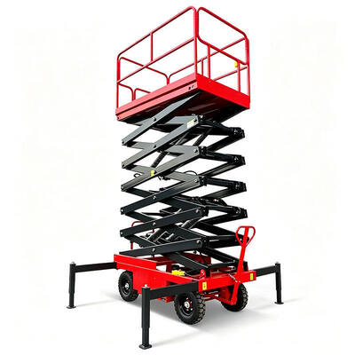 Electric Scissor Lift Platform Hydraulic Lifting Table Aerial Work For Warehouse
