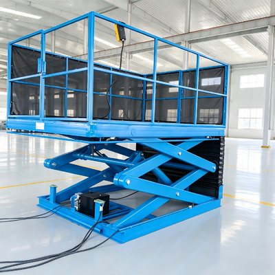 Heavy Duty Electric Hydraulic Scissor Lift Table 5m Height 1000kg Capacity